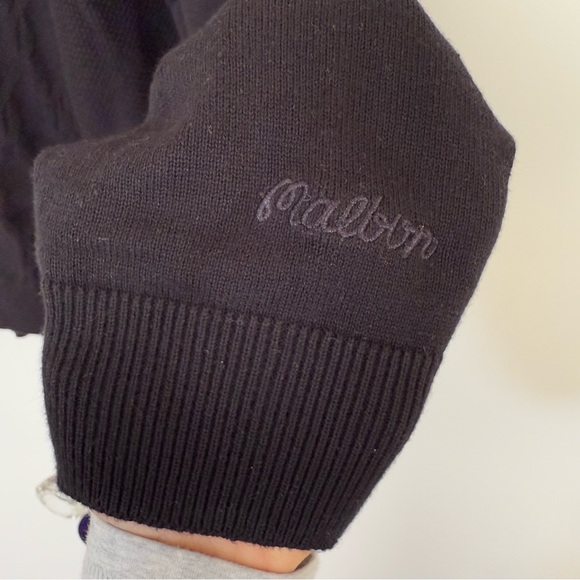 MALBON MEN'S FRYE LONG SLEEVE KNIT POLO - black - Picture 7 of 8